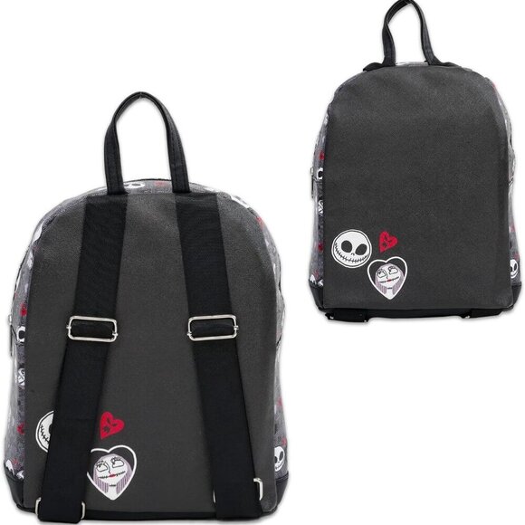 Nightmare Before Christmas Backpack Purse Faux Leather Small Carryall with Stick main image 5